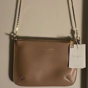 Ted Baker Harley Crosshatch Chain XBody Bag in Mink